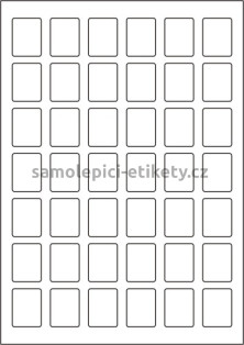 Etikety PRINT 25x33 mm bílé lesklé pro inkoustový tisk (1000xA4)