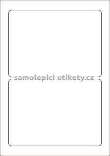 Etikety PRINT 178x127 mm (1000xA4) - bílý jemně strukturovaný papír