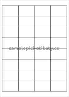 Etikety PRINT 49x33 mm (1000xA4) - bílý jemně strukturovaný papír
