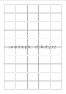 Etikety PRINT 35x25 mm (75xA4) - bílá lesklá polyesterová folie
