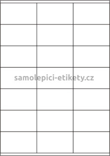 Etikety PRINT 70x41 mm bílé lesklé (100xA4)
