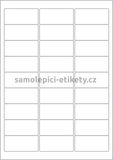 Etikety PRINT 63,5x29,6 mm bílé snímatelné (100xA4)