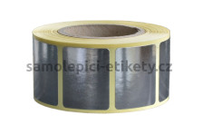 Etikety na kotouči kruh 30 mm metalizované stříbrné (40/3000)