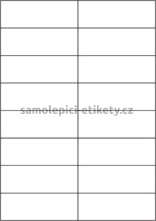 Etikety PRINT 105x37 mm (100xA4) - bílá matná polyetylenová folie 105 g/m2