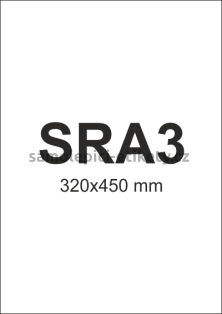 Etikety PRINT 320x450 mm (100xSRA3) - hnědý proužkovaný papír