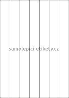 Etikety PRINT 30x297 mm bílé pololesklé 250 g/m2 (1000xA4)