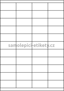 Etikety PRINT 52,5x25,4 mm (100xA4) - zrcadlově lesklá stříbrná polyesterová folie
