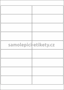 Etikety PRINT 103x29 mm (100xA4) - zrcadlově lesklá stříbrná polyesterová folie