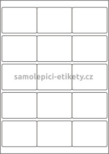 Etikety PRINT 68x50 mm (100xA4) - bílá lesklá polyesterová folie