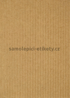 Etikety PRINT 52,5x35 mm (100xA4) - hnědý proužkovaný papír